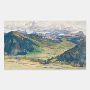 John Singer Sargent - Open Valley, Dolomites Sticker
