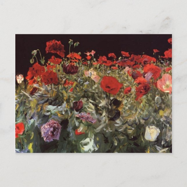 John Singer Sargent- Poppies Postcard (Front)
