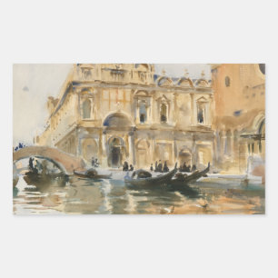 John Singer Sargent - Rio dei Mendicanti, Venice Sticker
