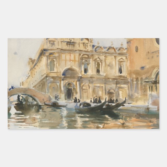 John Singer Sargent - Rio dei Mendicanti, Venice Sticker (Front)