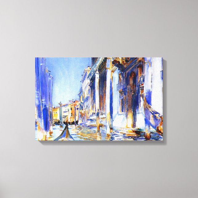 John Singer Sargent Rio dell’Angelo Venice Canvas Print (Front)