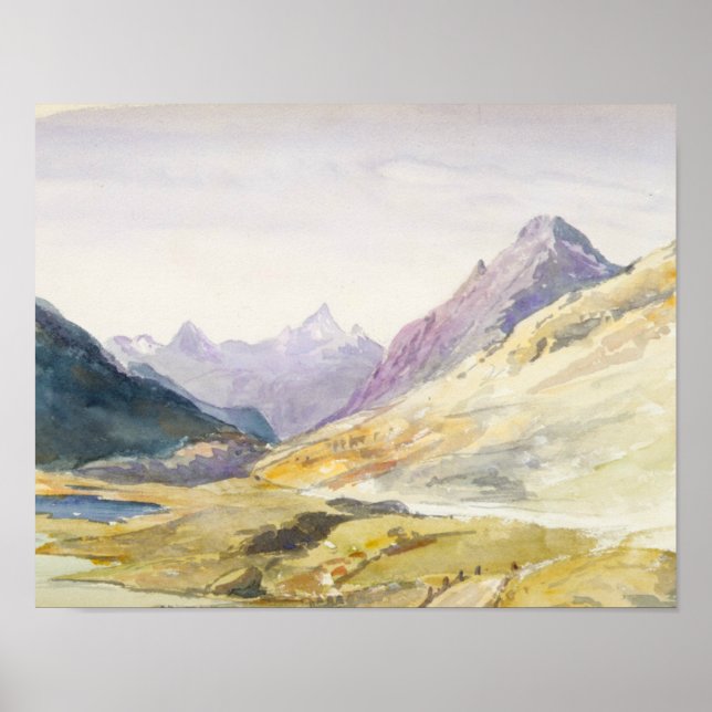 John Singer Sargent - Switzerland 1869 Sketchbook Poster (Front)