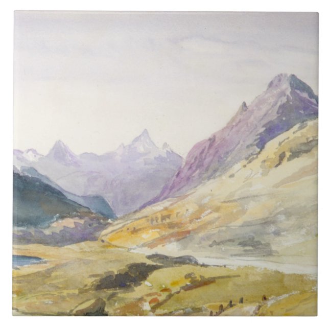 John Singer Sargent - Switzerland 1869 Sketchbook Tile (Front)