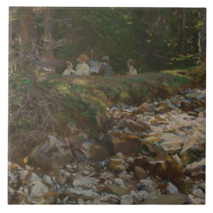 John Singer Sargent - The Master and His Pupils Tile