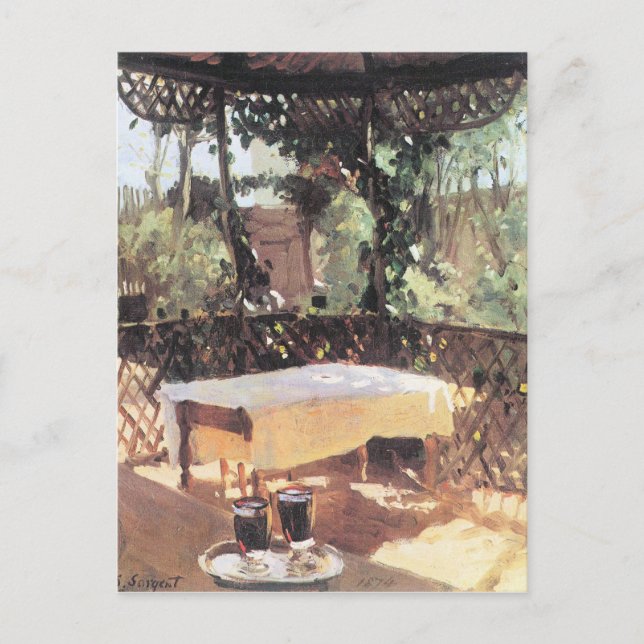 John Singer Sargent - Two wine glasses Postcard (Front)