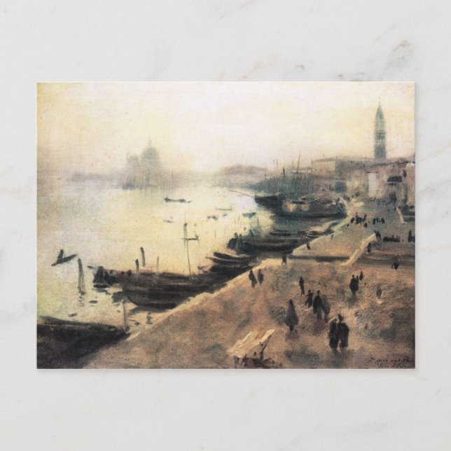 John Singer Sargent - Venice in bad weather Postcard (Front)