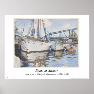 John Singer Sargent Watercolor - Seascape Poster