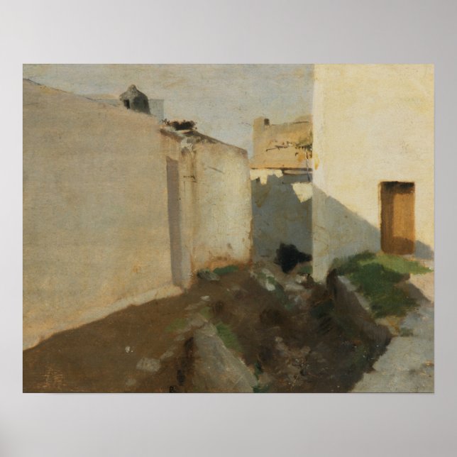 John Singer Sargent - White Walls in Sunlight Poster (Front)