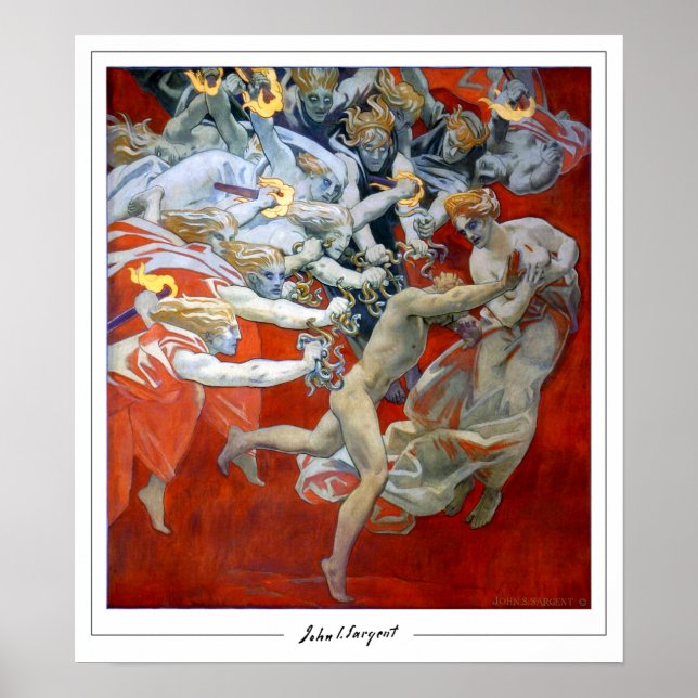 John Singer Sargent Zedign Art Poster #167-2 (Front)