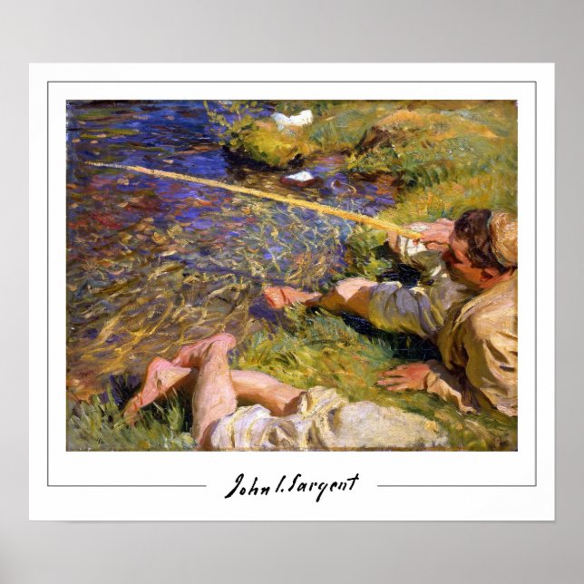John Singer Sargent Zedign Poster d'art #133 (Devant)