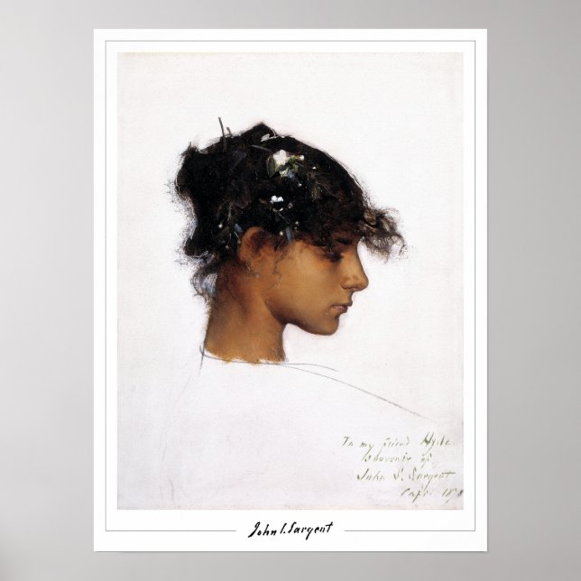 John Singer Sargent Zedign Poster d'art #2 (Devant)