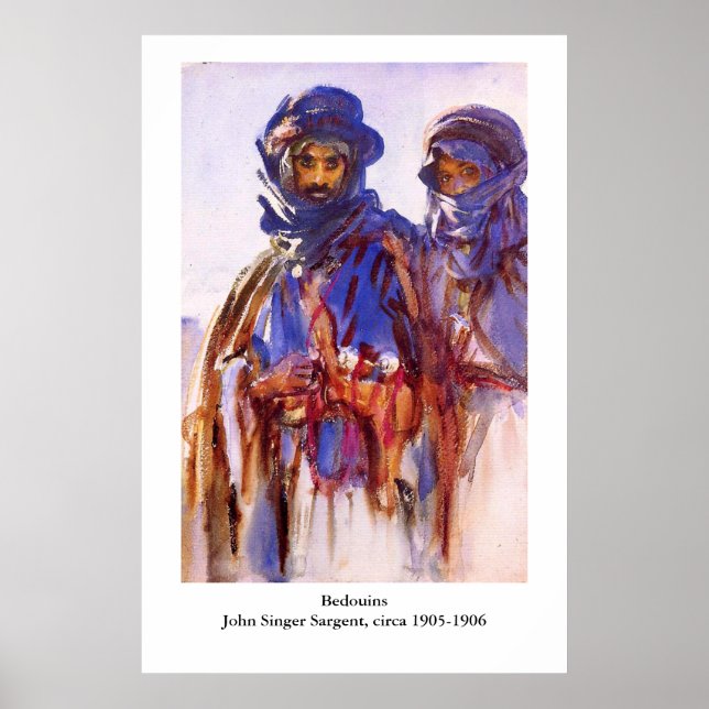 John Singer Sargent's Bedouins Poster (Front)