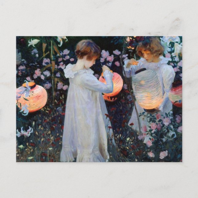 John Singer Sargent's Carnation, Lily, Lily, Rose Postcard (Front)