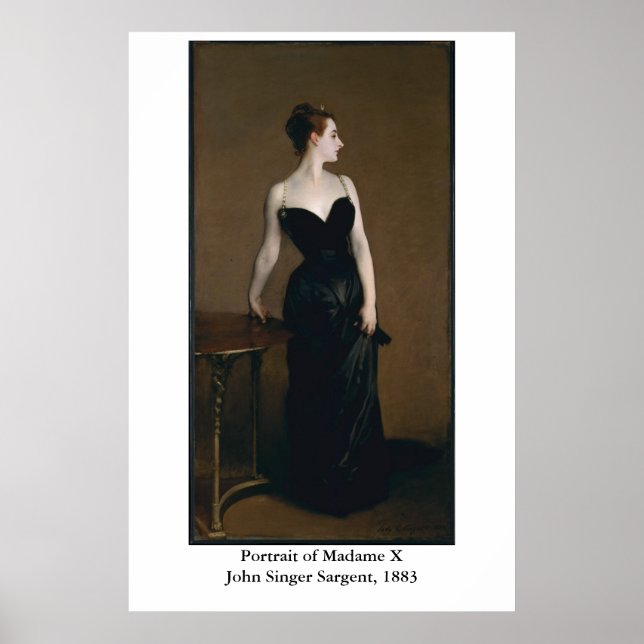 John Singer Sargent's Portrait of Madame X Poster (Front)