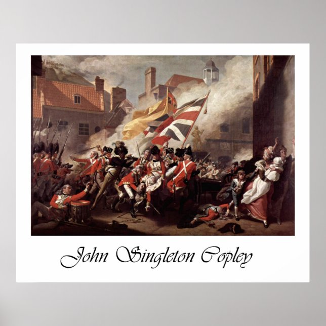 John Singleton Copley Battle Of Jersey Poster (Front)