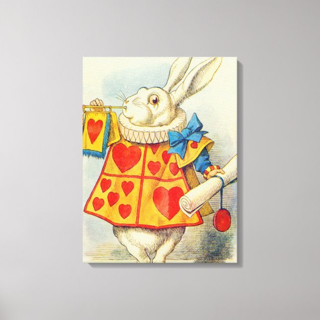 John Tenniel | The White Rabbit Canvas Print (Front)