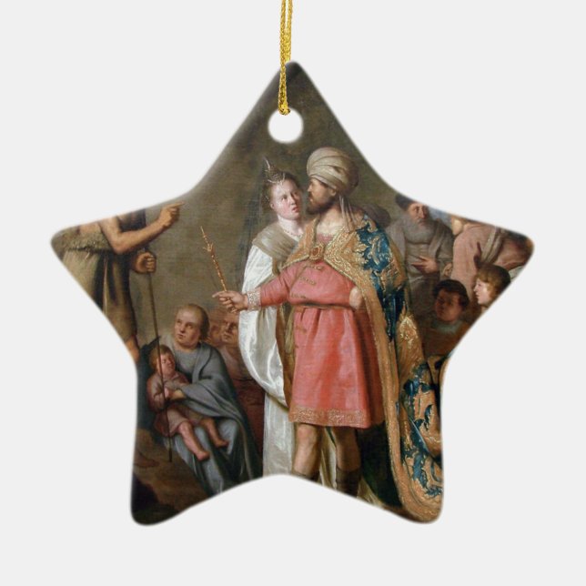 John the Baptist Preaching Ceramic Ornament (Front)