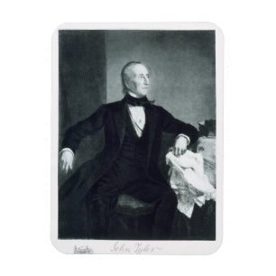 John Tyler, 10th President of the United States of Magnet