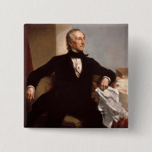 John Tyler 2 Inch Square Button