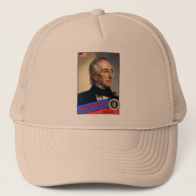 John Tyler Baseball Card Trucker Hat (Front)