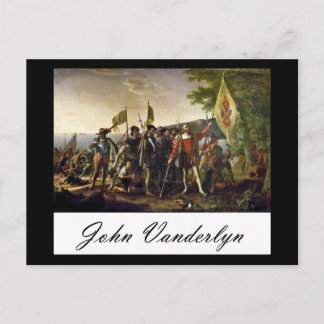 John Vanderlyn Landing Of Columbus Postcard