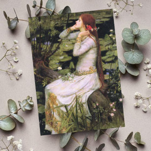  John W. Waterhouse The Fate of Ophelia  Thank You Card