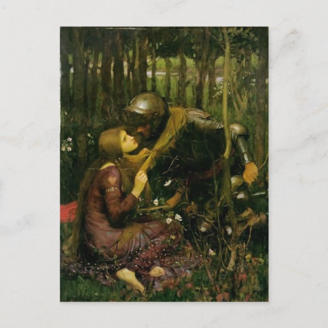 John Waterhouse- The Beautiful Lady Without Pity Postcard (Front)