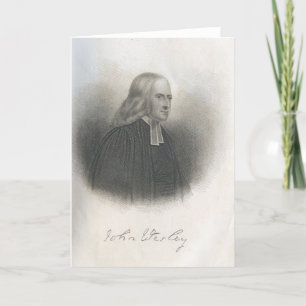 John Wesley Methodist founder Card