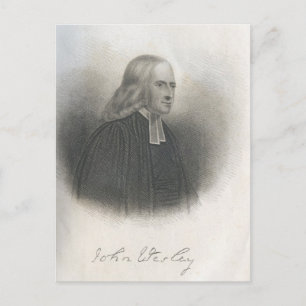 John Wesley Methodist founder Postcard