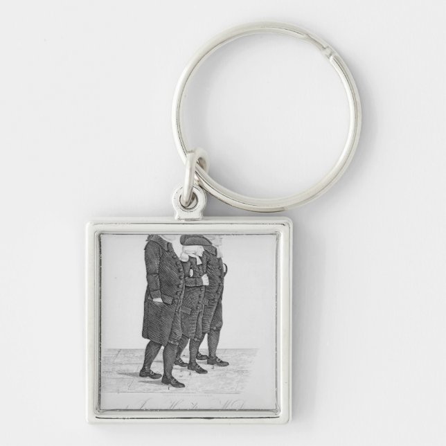 John Wesley walking in Edinburgh between James Keychain (Front)