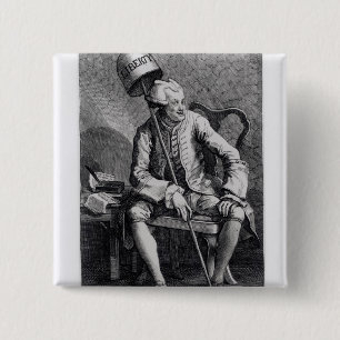 John Wilkes 1763 2 Inch Square Button