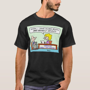 john wilkes booth benedict arnold genealogy T-Shirt