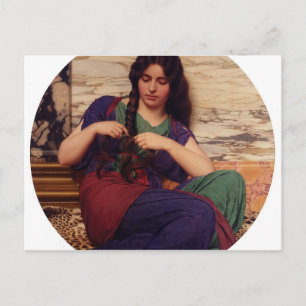John William Godward- A Congenial Task Postcard