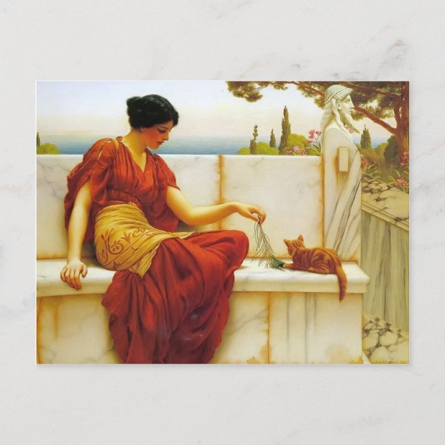 John William Godward- The Favourite Postcard (Front)