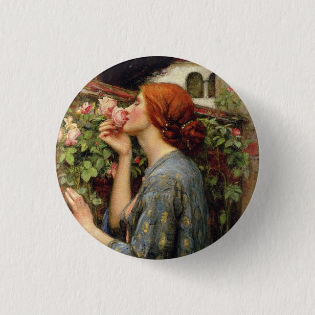 John William Waterhouse 1 Inch Round Button (Front)