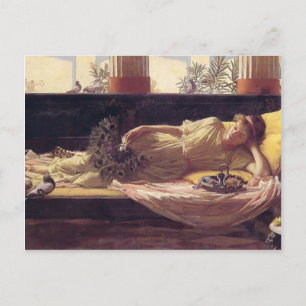 John William Waterhouse- Its sweet doing nothing Postcard