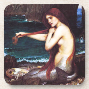 John William Waterhouse Mermaid Dessous de verre