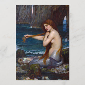 John William Waterhouse Mermaid Invitations