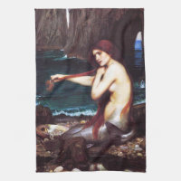 John William Waterhouse Mermaid Serviette de cuisi