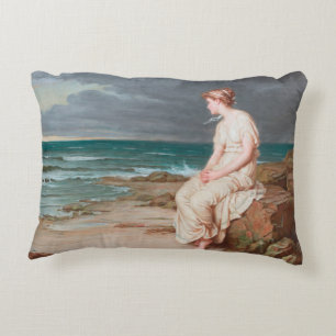 John William Waterhouse Miranda Accent Pillow