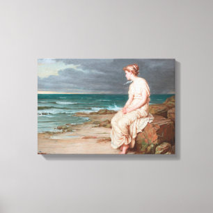 John William Waterhouse Miranda Art Wrapped Canvas