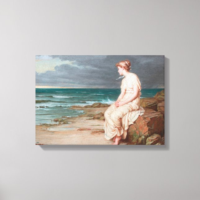 John William Waterhouse Miranda Art Wrapped Canvas (Front)