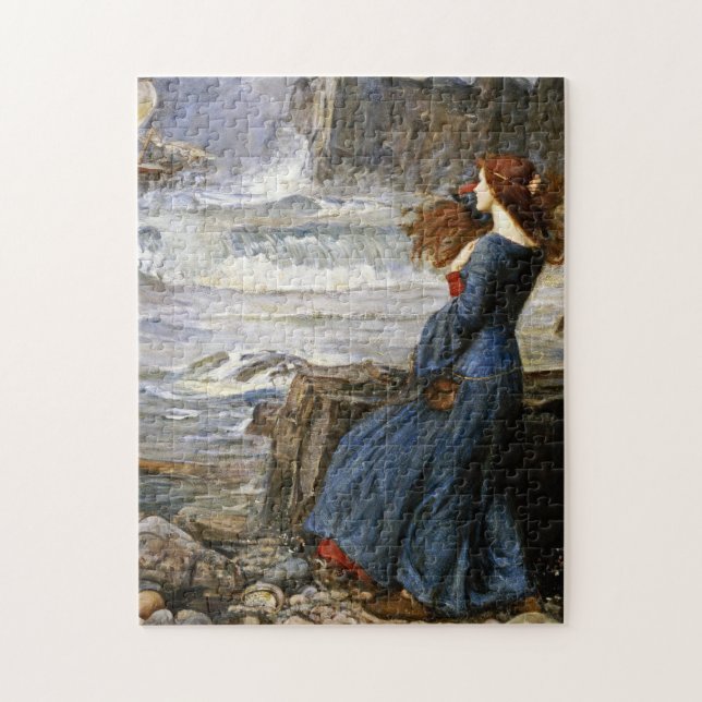 John William Waterhouse - Miranda - The Tempest Jigsaw Puzzle (Vertical)