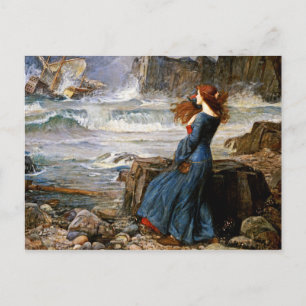 John William Waterhouse - Miranda - The Tempest Postcard