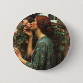 John William Waterhouse, My Sweet Rose (1903) 2 Inch Round Button