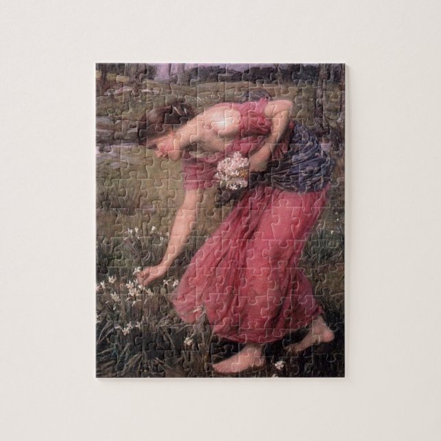 John William Waterhouse - Narcissus - Fine Art Jigsaw Puzzle (Vertical)