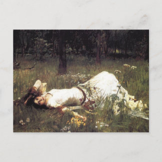 John William Waterhouse - Ophelia 1889 Postcard