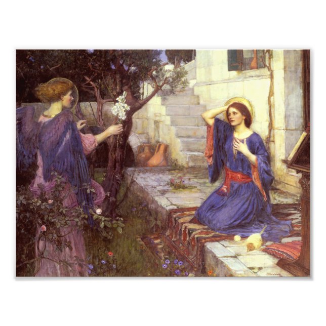 John William Waterhouse - The Annunciation Photo Print (Front)