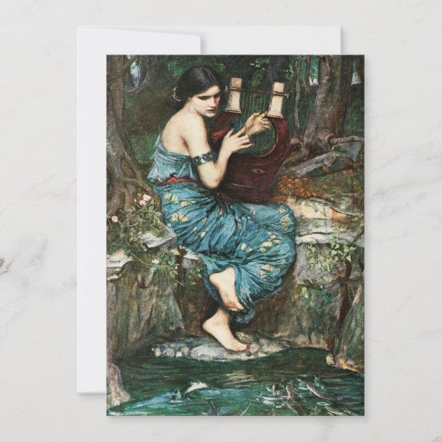 John William Waterhouse The Charmer Invitations (Front)