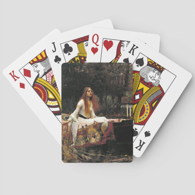 John William Waterhouse The Lady Of Shalott (1888) Playing Cards (Back)